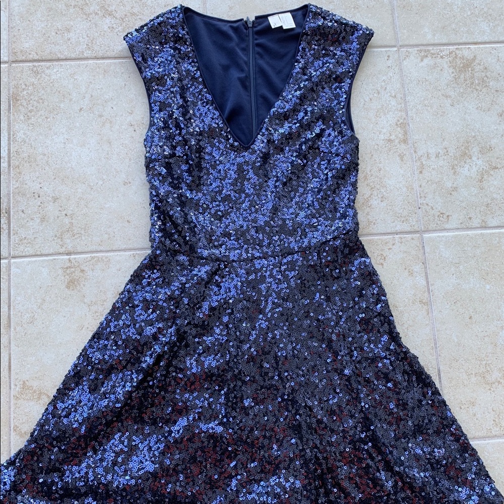 Beautiful Blue Sequin Dress. Size Small.